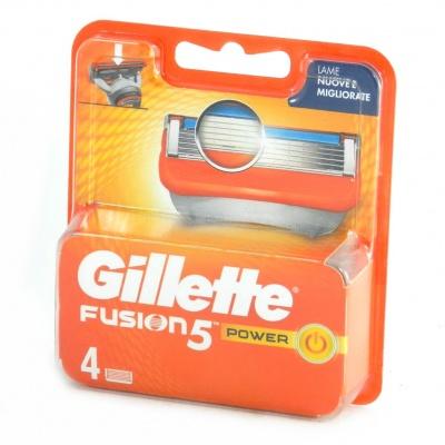 Сменные кассеты для бритья Gillette Fusion5 power 4 шт