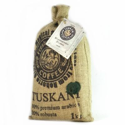 Кофе в зернах Tuskani 80% arabica 1кг