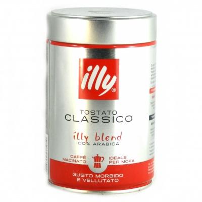 Молотый кофе Illy blend tostato classico 250 г (ж / б)