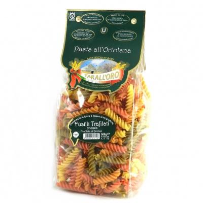 Цветные Tarall'oro Pasta Casereccia fusilli trafilata ortolano 0.5 кг
