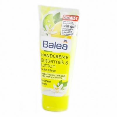 Крем для рук Balea buttermilk, lemon ніжний догляд для сухої шкіри 100мл 