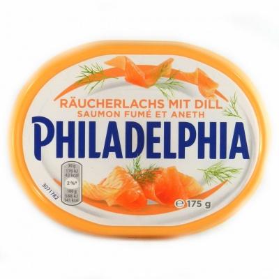 Сир Philadelphia копчений лосось з кропом 175г