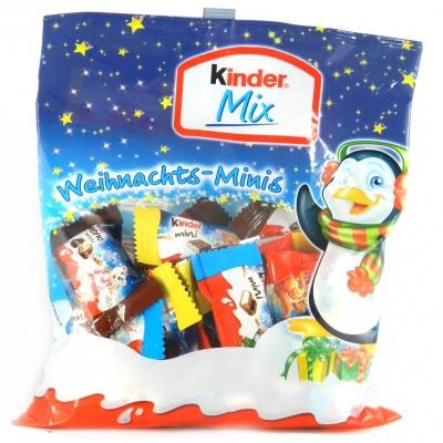 Шоколадні Kinder mix Різдвяні міні 156 г
