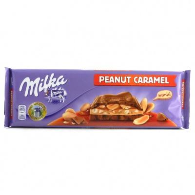 Шоколад Milka Peanut caramel 276 г