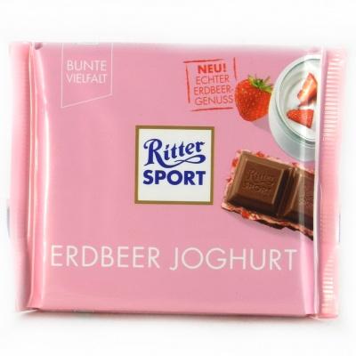 Шоколад Ritter Sport erdbeer joghurt 100г
