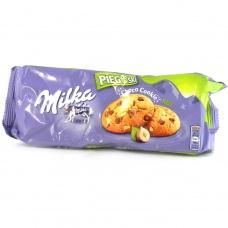 Milka choco cookie с кусочками шоколада и орехом 135 г