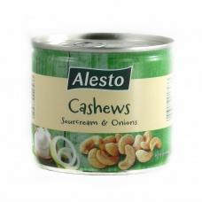 Кешю Alesto Cashews зі смаком цибулі та сметани в жестяній банці 150г