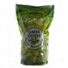 Оливки зеленые Arcos greek olives в пакете с косточкой 0,9кг