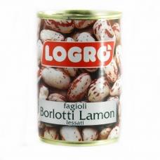Квасоля Logro fagioli borlotti lamon 400г