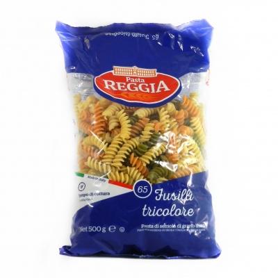 Макарони Pasta Reggia fusilli tricolore 65 0,5кг