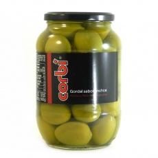 Оливки зелені Corbi gorbal sabor anchoa з кісточкою гігант Іспанія 835 г