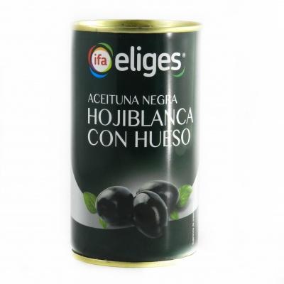 Оливки Eliges черные с косточкой 350г