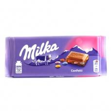 Шоколад Milka confetti 100г