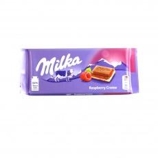 Шоколад Milka raspberry creme 100г