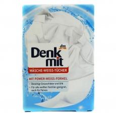 Відбілюючі серветки Denk mit для прання білої білизни 20шт