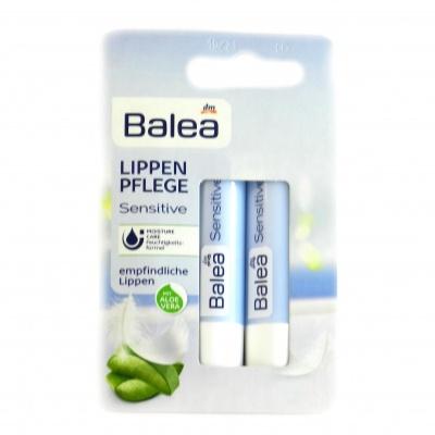 Гігієнічний бальзам Balea lippen pflege sensitive для чутливої шкыри губ 2*4.8г