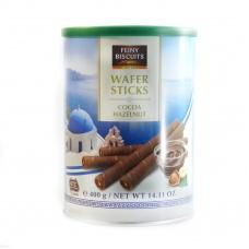 Вафельні трубочки Feiny biscuits wafer sticks какао-фундук 400г