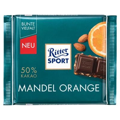 Шоколад Ritter Sport mandel orange 100г