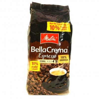 Кофе в зерназ Melitta bella crema espresso 1кг