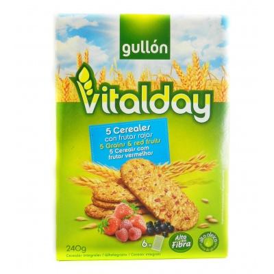 Печиво Gullon vitalday вівсяне з фруктами 240г