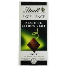 Шоколад Lindt черный с цедрой лайма 100г