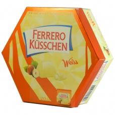 Цукерки Ferrero Kusschen з білим шоколадом та лісовими горіхами 186г