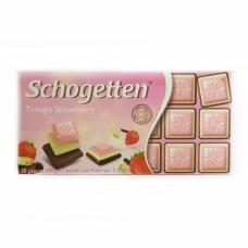 Шоколад Schogetten trilogia strawberry 100г