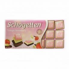 Шоколад Schogetten trilogia strawberry 18 часточок 100г