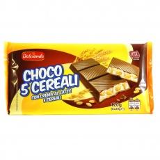 Шоколадні батончики Dolciando choco 5 cereali 6х20г
