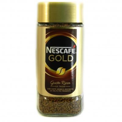 Кава Nescafe Gold gusto ricco розчинна 100г