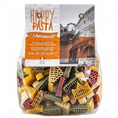 Макарони кольорові Happy Pasta Monumenti 0,5кг