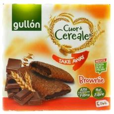 Печенье gullon Cuor di Cereale Brownie с шоколадной начинкой 202г