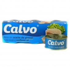 Тунець шматками Calvo в соняшниковій олії 80 г