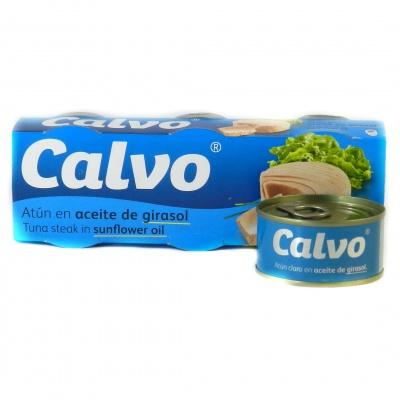 Тунец Calvo в подсолнечном масле 80г