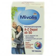 Витамины Mivolis A-Z Depot от 50 лет 100шт