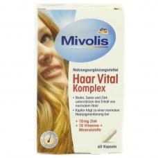 Витамины Mivolis Haar vital komplex для волос 60 капсул