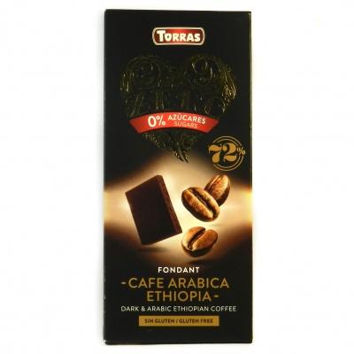 Шоколад Torras Zero без глютена и сахара с кофе 100г