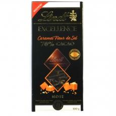 Шоколад чорний Lindt солена карамель 70% cacao 100г