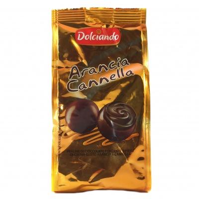 Цукерки шоколадні Dolciando Arancia cannella 100г