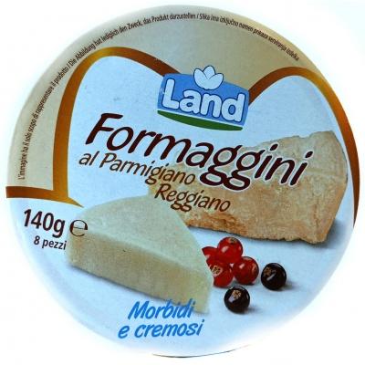 Сир м'який Land formaggini Parmigiano cremosi 140г