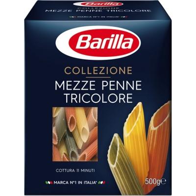 Макароны цветные Barilla Mezze Penne Tricolore 0,5кг 