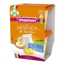Plasmon дитячий перекус молоко та ваняль без глютену до 6міс. 2*120г