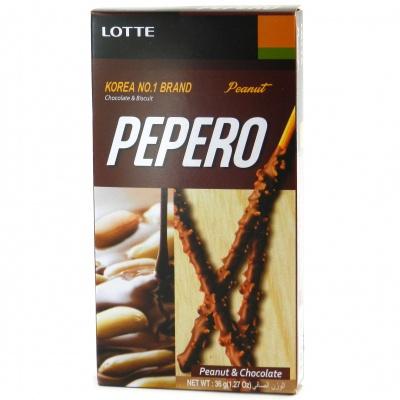 Соломка в шоколаде Pepero Peanut 50г