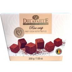 Конфеты шоколадные Delafaille трюфель Rice crisp 200г