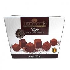 Конфеты шоколадные Delafaille трюфель coffe 200г