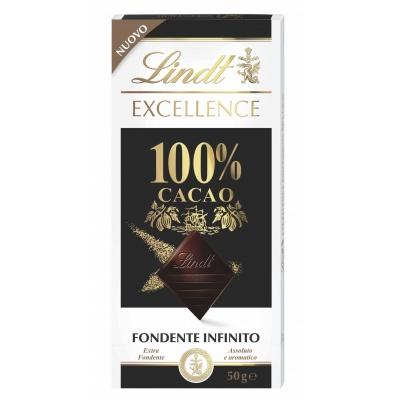 Шоколад Lindt чорний 100% какао 50г