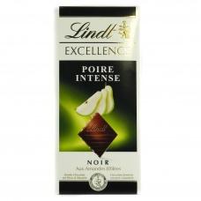 Шоколад чорний Lindt з грушею 48% какао 100г