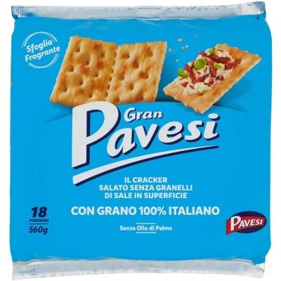 Крекеры Gran Pavesi НЕ соленые 0,56кг
