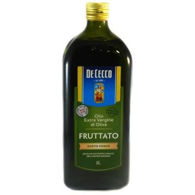 Масло оливковое De Cecco Olio Fruttato extra vergine 1л