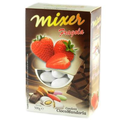 Цукерки Mixer мигдаль в шоколаді полуниця 500г